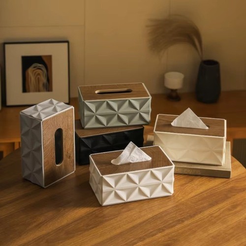 Wooden lid tissue box elegant - lid,