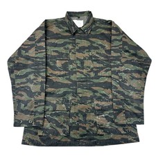Vintage Tiger Stripe Army Jacket Camo Military Field Outdoor Mens Medium