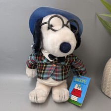 Vintage Preppy Snoopy Plush Peanuts Applause 12" with Tags + Card