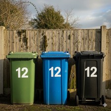 Vinyl wheelie bin / house