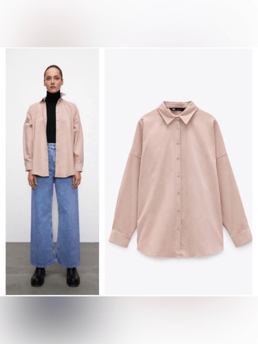 Zara blush pink corduroy