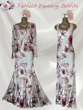 CHESCA Size 16 Floral Silk