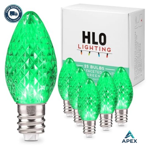 Led christmas bulbs green - led,