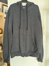 Divided By H&M Mens Grey Zipped Hoodie Hoody Size Eur Medium