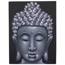 Buddha Painting - Grey Sand
