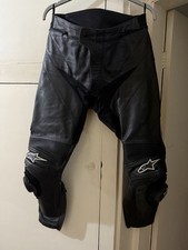 Alpinestars Apex Motorcycle Race Leather Trousers EU52 (fits 32-34" waist) VGC