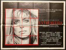 EXTREMITIES 1986 Original Cinema UK Quad Movie POSTER Farrah Fawcett