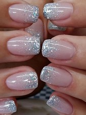 24x Short Square False Nails