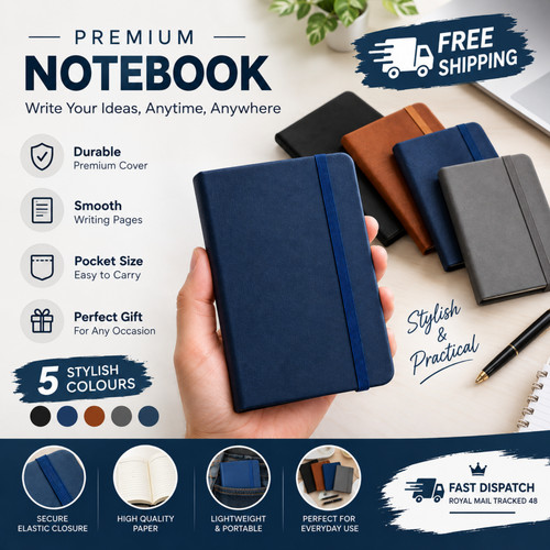 Mini pocket notebook lined - pocket, a7