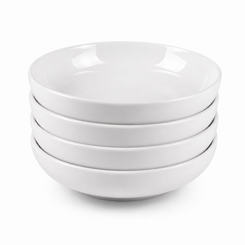 Set white porcelain - of, 4