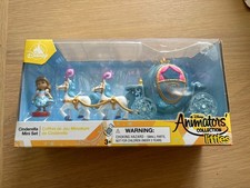 Disney Store Animators' Collection Littles ~ Cinderella & Carriage Mini Play Set