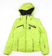 Icepeak Women's Green Ski Jacket - Size 8, Hooded, Winter