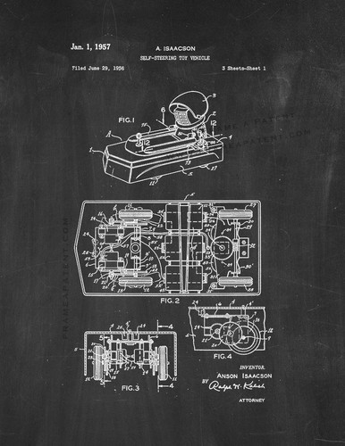Self steering toy vehicle - self-steering,