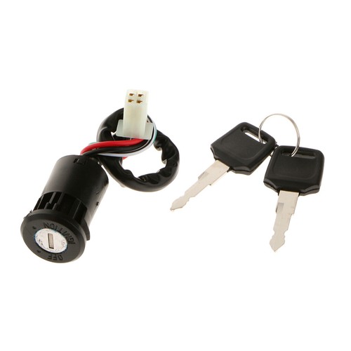 Black ignition lock cylinder - black,