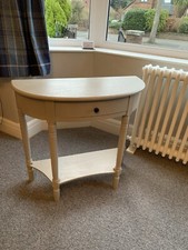 Premier Housewares Narrow Chinese Oak Telephone Table slight damage ….see pics.