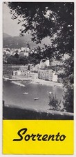 Vintage Sorrento Italy Travel Tourist Brochure Mini Map 1960s