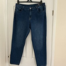 TU Blue Relaxed Girlfriend Jeans UK Size 18 used 