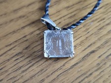 Lalique Aréthuse Masque de Femme Pendant Clear Crystal Silver 