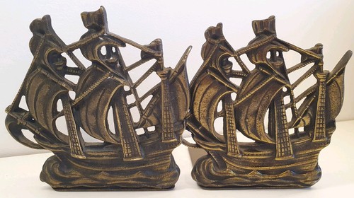 Pair mayflower bookends - pair, of