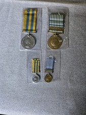 Korean Korea War And Un Medal + Miniature Dress Medal royal navy