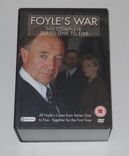 EXCELLENT:FOYLES WAR COMPLETE SERIES ONE TO FIVE -19 DISC DVD BOX SET - FREEP&P