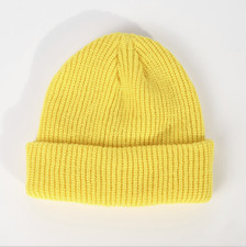 Trawler Beanie: Retro Vintage Knitted Fisherman's Hat for Winter Black
