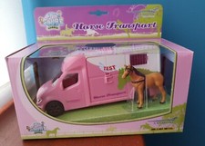 Kids Globe Horse Transport Anemone Horse Truck with horse PINK Horse box HORSES