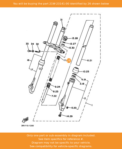 Yamaha spring front fork - yamaha,