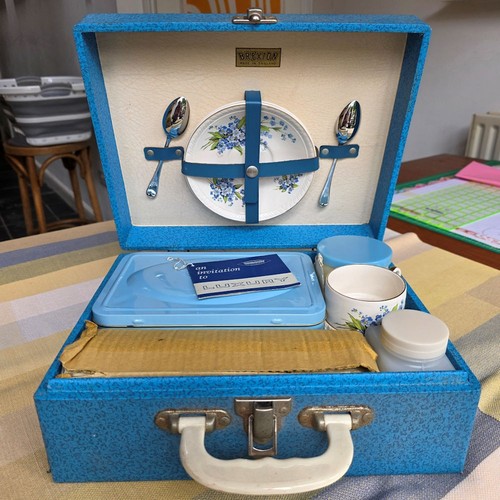 Vintage brexton cased picnic - cased,