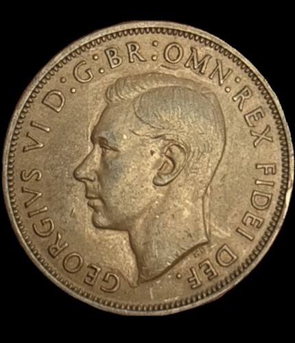 1950 george one penny rare - 1950, vi