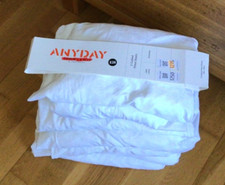 8 x John Lewis Anyday Cotton Fitted Cot-bed Sheets,  70 x 140cm, White