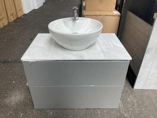 Wall hung drawer counter top - wall,