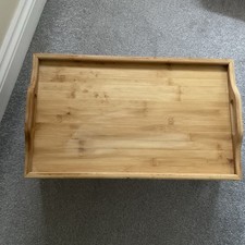 Bamboo Wooden Bed Tray with Folding Legs