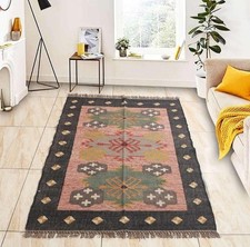 Kilim Wool Jute Rug Dhurrie