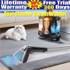 Newly Upgraded Spot Wash Home 1.2L Cordless Carpet Cleaner 3000W Black 18KPA