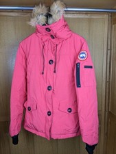 Canada Goose Parka Coat Women Pink Authentic Down Filled Hooded Warm Winter Fair