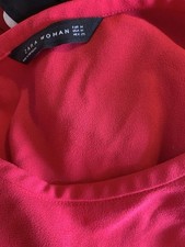 Zara Ladies Top In Immaculate Condition, Extra Fullness On The Sleeve, Dark Pink
