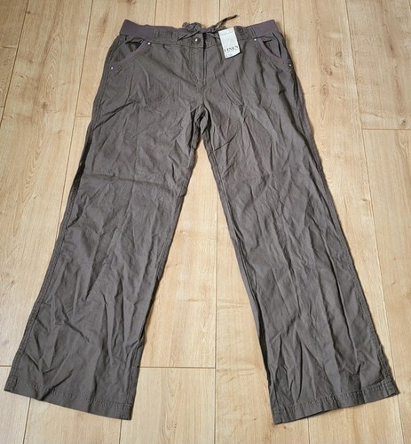 Grey linen blend wide - tu,