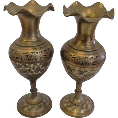 Pair vintage brass - pair, of