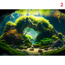 Self Adhesive Sticker 3D Fish Tank Background Sticker Landscape Aquarium Decor