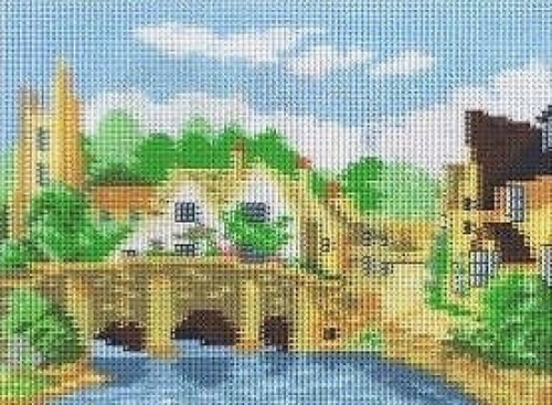 English village bridge - english,