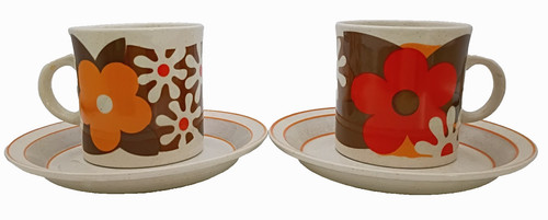 Sets 1970s cup saucers - 1970s, &