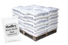 Hadley Premium White De-Icing Rock Salt, Snow Clear, Make Roads & paths safe