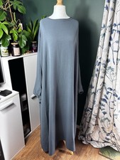Grey Oversized Kaftan Maxi