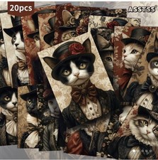 20 VINTAGE STYLE VICTORIAN CAT