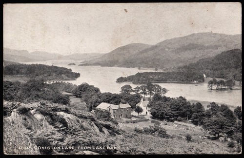 Coniston lake from bank - lake,
