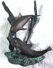 BRONZE - Pair of Dolphins