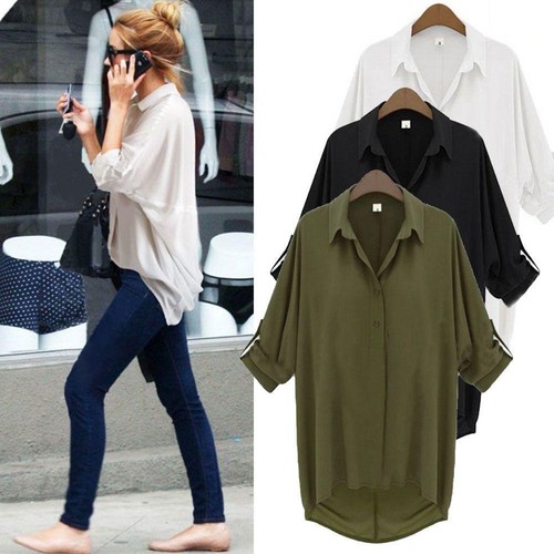 Women long sleeve lapel - long,