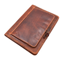 Leather Folio Case Brown