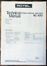 Rotel  RC-870 Preamp /